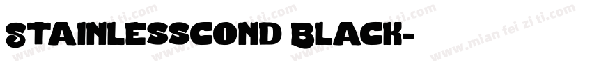 Stainlesscond Black字体转换